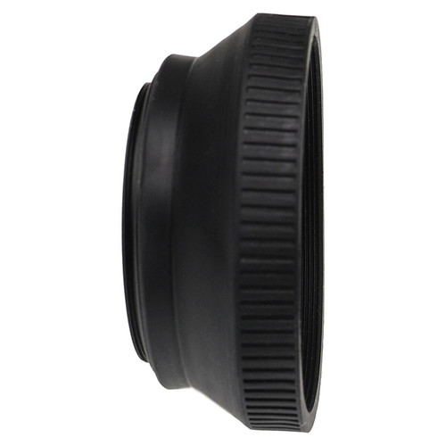 Vhbw vhbw Pare-soleil compatible avec Leica Summilux 35mm f/1.4 ASPH - Cache grand-angle, noir-mat, caoutchouc, rond