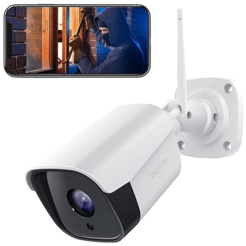 Перемога -VICTURTE Зовнішня камера безпеки PC730, Камера домашнього нагляду WI -FURE 1080P, Переміщений стійкий, працює з Alexa [IPC360 Застосування/Застосування Домашня Перемога -Камера спостереження