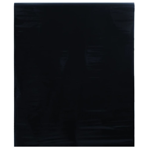 Vidaxl - vidaXL Film de fenêtre statique dépoli noir 90x500 cm PVC Vidaxl - Menuiserie