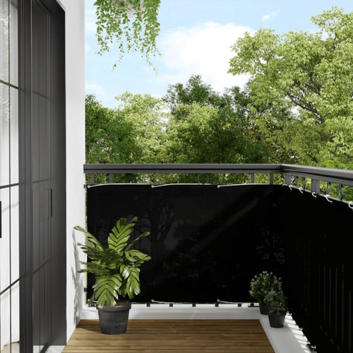 Vidaxl - vidaXL Écran de balcon noir 90x1000 cm 100% polyester oxford Vidaxl  - Jardin