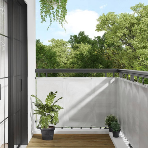 Vidaxl - vidaXL Écran de balcon gris clair 90x500 cm 100% polyester oxford Vidaxl  - Jardin balcon Jardin