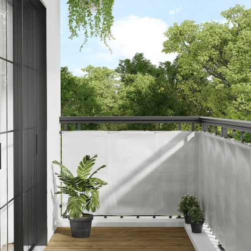 Vidaxl - vidaXL Écran de balcon gris clair 90x1000 cm 100% polyester oxford Vidaxl  - Jardin balcon Jardin