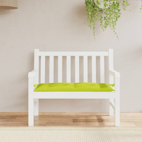 Vidaxl - vidaXL Coussin de banc de jardin vert brillant 110x50x7cm tissu oxford Vidaxl  - Coussin de chaise