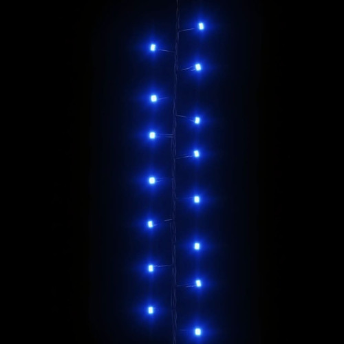 Sapin de Noël vidaXL Guirlande à LED compacte avec 3000 LED Bleues 65 m PVC