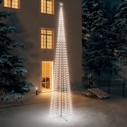 Vidaxl - vidaXL Sapin de Noël cône 752 LED Blanc froid Décoration 160x500 cm Vidaxl  - Sapin de Noël