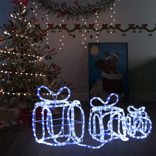 Étoile filante 216 LED blanc chaud intérieur /extérieur decoration de Noël  61 cm