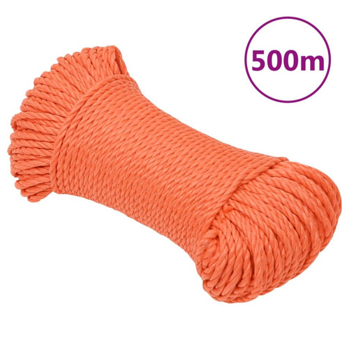 Vidaxl - vidaXL Corde de travail Orange 3 mm 500 m Polypropylène Vidaxl  - Marchand Vidaxl