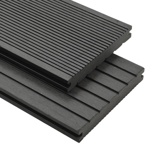 Vidaxl - vidaXL Panneaux de terrasse solides et accessoires WPC 10m² 2,2 m Gris Vidaxl  - Sol PVC