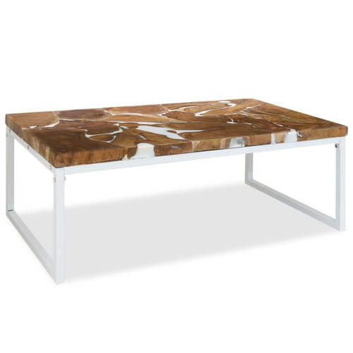 Vidaxl - vidaXL Table basse Teck Résine 110 x 60 x 40 cm Vidaxl  - Table a manger largeur 60 cm