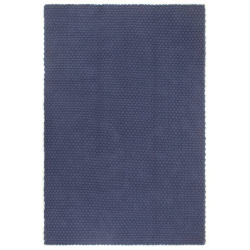 Vidaxl - vidaXL Tapis rectangulaire Bleu marine 180x250 cm Coton Vidaxl  - Vidaxl