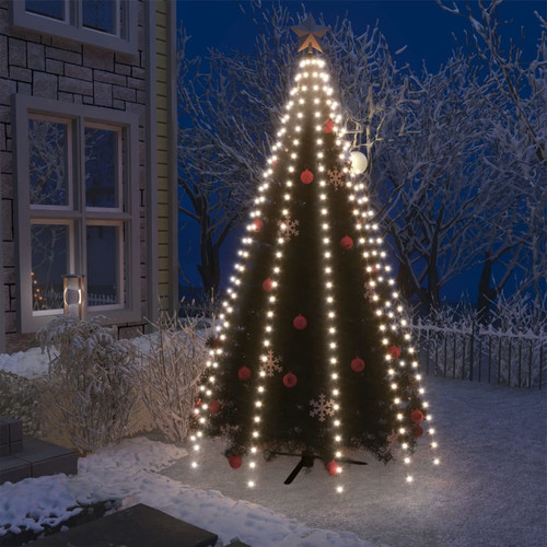 Vidaxl - vidaXL Guirlande lumineuse d'arbre de Noël 300 LED Blanc froid 300 cm Vidaxl  - Luminaires Vidaxl