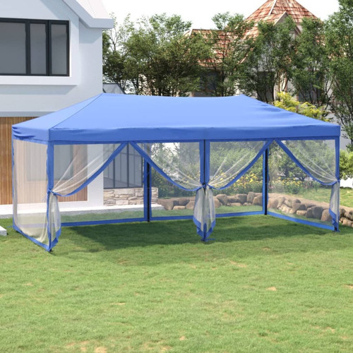 Vidaxl - vidaXL Tente de réception pliable avec parois Bleu 3x6 m - Abris de jardin Vidaxl