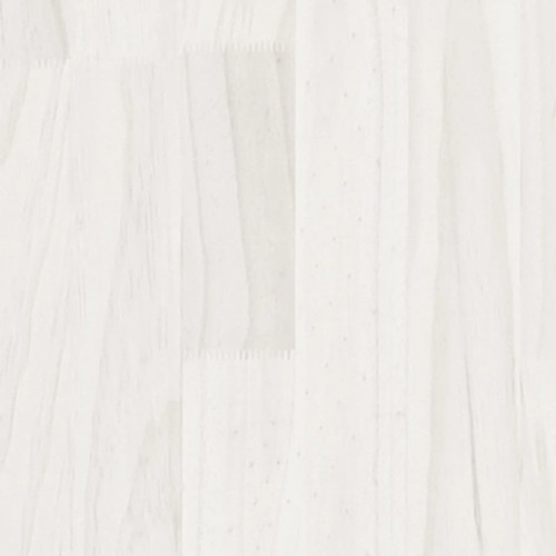 Lit enfant vidaXL Cadre de lit Blanc Bois de pin massif 200x200 cm
