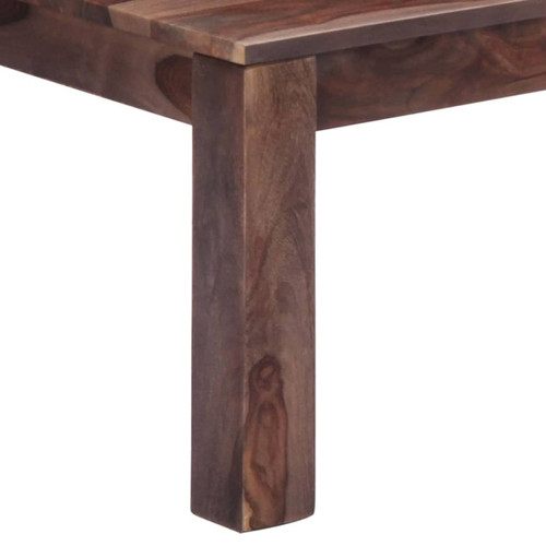 Tables à manger vidaXL Table basse Gris 110 x 50 x 35 cm Bois de Sesham massif