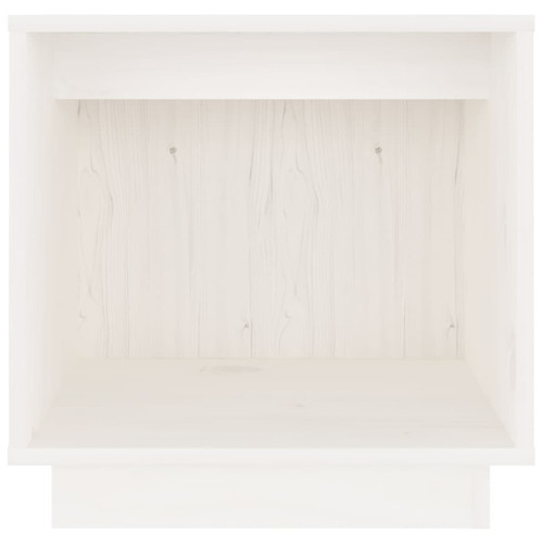 Vidaxl vidaXL Table de chevet Blanc 40x30x40 cm Bois de pin solide