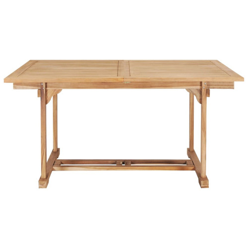 Tables de jardin vidaXL Table de jardin extensible 150-200x100x75 cm Teck solide