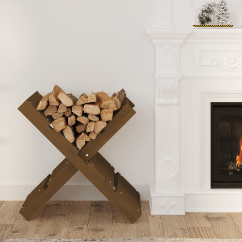Porte-bûches rond pour bois de cheminée en fer 76,5 x 36 x 82 cm
