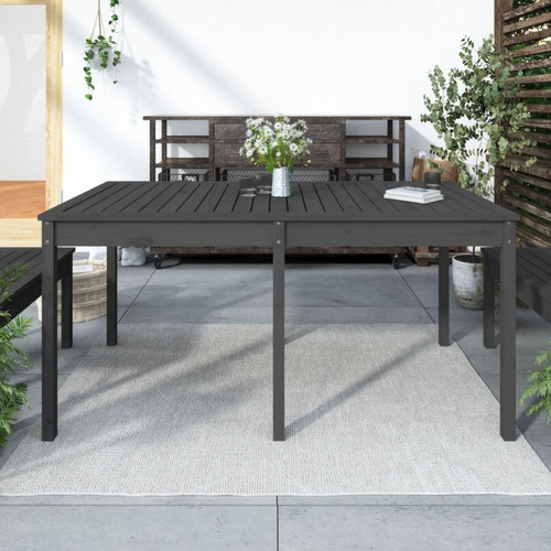 Vidaxl - vidaXL Table de jardin gris 159,5x82,5x76 cm bois massif de pin Vidaxl  - Table jardin bois massif
