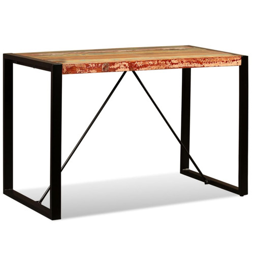 Vidaxl vidaXL Table de salle à manger Bois de récupération massif 120 cm