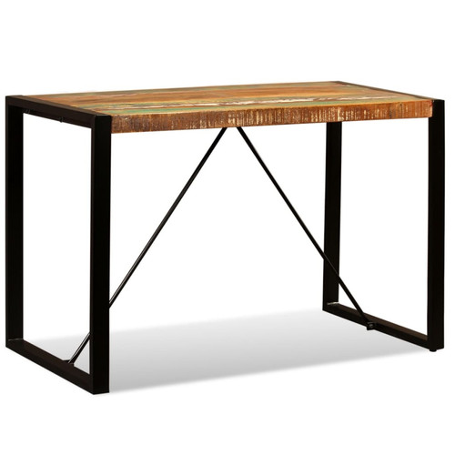 Tables à manger vidaXL Table de salle à manger Bois de récupération massif 120 cm