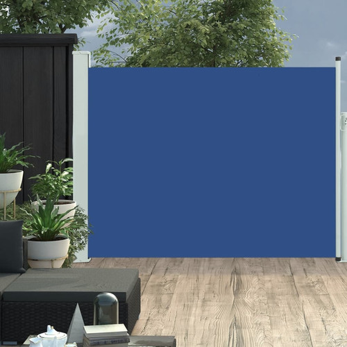 Vidaxl - vidaXL Auvent latéral rétractable de patio 140x500 cm Bleu Vidaxl  - Auvent retractable