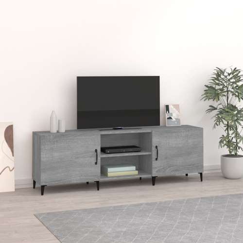 Vidaxl - vidaXL Meuble TV sonoma gris 150x30x50 cm bois d'ingénierie Vidaxl  - Meubles de salon Salon, salle à manger