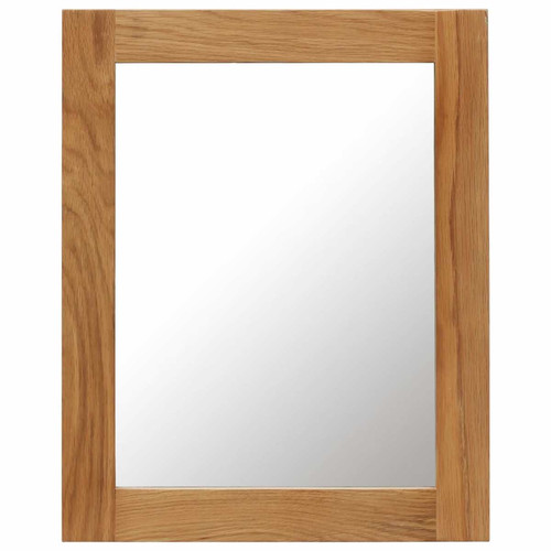 Miroirs Vidaxl vidaXL Miroir 40x50 cm Bois de chêne massif