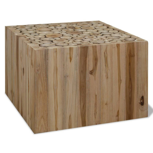 Vidaxl - vidaXL Table basse Teck authentique 50 x 50 x 35 cm Vidaxl  - Tables à manger En bois