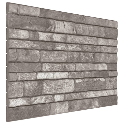 Vidaxl vidaXL Panneaux muraux 3D avec design de brique gris foncé 10 pcs EPS