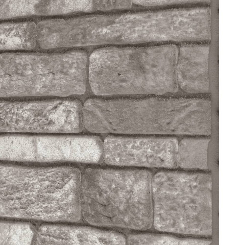 Lambris vidaXL Panneaux muraux 3D avec design de brique gris foncé 10 pcs EPS