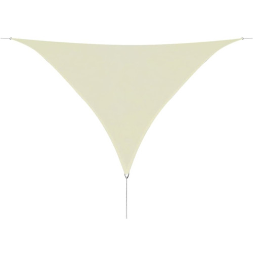 Voile d'ombrage Vidaxl vidaXL Parasol en PEHD triangulaire 3,6x3,6x3,6 m Crème