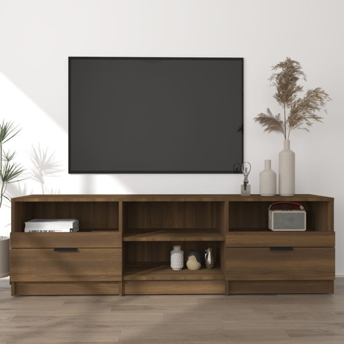 Vidaxl - vidaXL Meuble TV Chêne marron 150x33,5x45 cm Bois d'ingénierie Vidaxl - Meuble en bois Salon, salle à manger