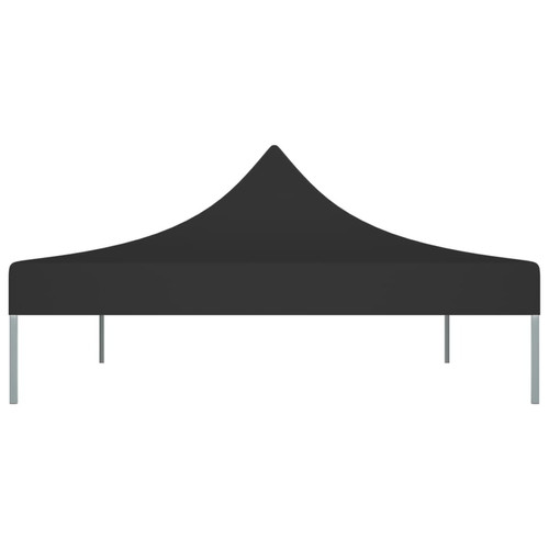 Vidaxl vidaXL Toit de tente de réception 4x3 m Noir 270 g/m²