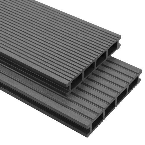 Vidaxl - vidaXL Panneaux de terrasse avec accessoires WPC 40 m² 2,2 m Gris Vidaxl  - Sol PVC