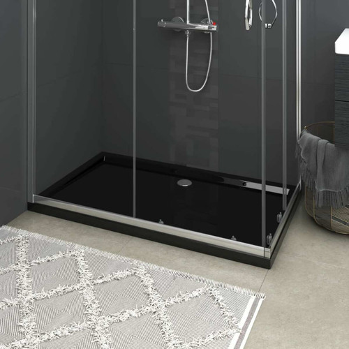 Accessoires de salle de bain Vidaxl vidaXL Receveur de douche rectangulaire ABS Noir 70x120 cm