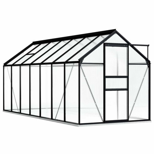 Vidaxl - vidaXL Serre avec cadre de base Anthracite Aluminium 8,17 m² Vidaxl  - Serres de jardin