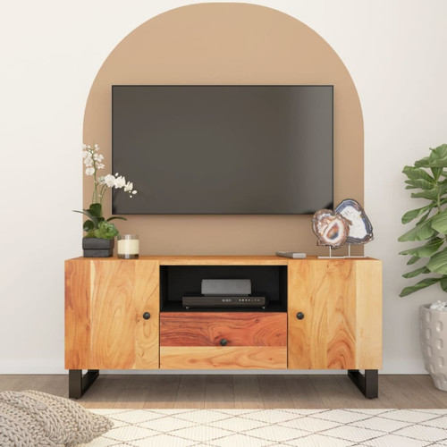Vidaxl - vidaXL Meuble TV 105x33,5x46 cm bois d'acacia solide et d'ingénierie Vidaxl  - Meuble en bois Salon, salle à manger