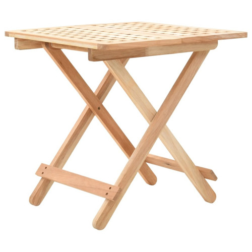 Vidaxl - vidaXL Table d'appoint pliante 50 x 50 x 49 cm Bois de noyer massif Vidaxl  - Tables à manger En bois