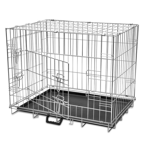 Vidaxl - vidaXL Cage métallique et pliable pour chiens L Vidaxl  - Clapier