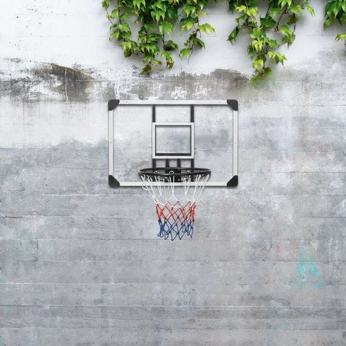 Jeux de balles Vidaxl vidaXL Panneau de basket-ball Transparent 90x60x2,5 cm Polycarbonate