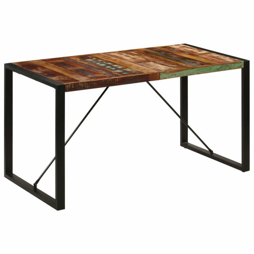Vidaxl - vidaXL Table de salle à manger 140x70x75cm Bois de récupération massif Vidaxl  - Tables à manger En bois