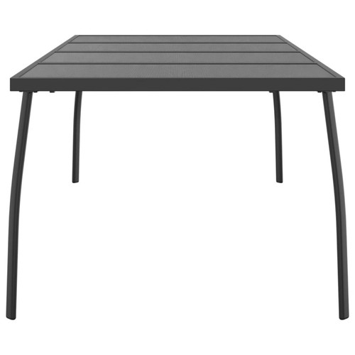 Vidaxl vidaXL Table de jardin anthracite 200x100x72 cm Treillis d'acier