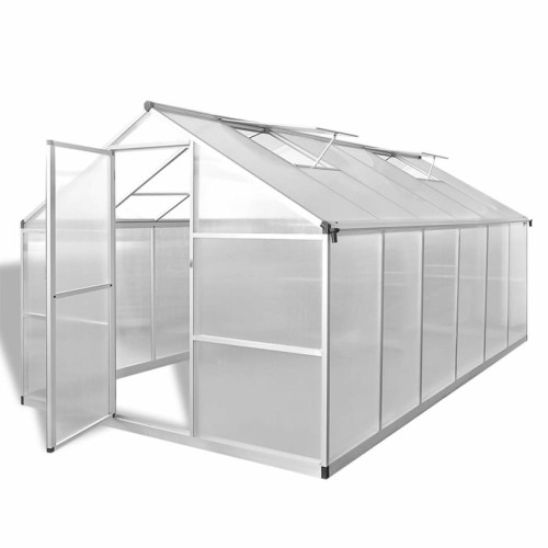 Vidaxl - vidaXL Serre renforcée en aluminium avec cadre de base 9,025 m² - Serres de jardin