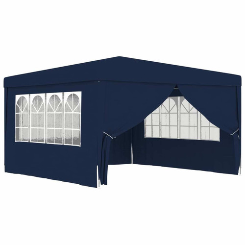 Vidaxl - vidaXL Tente de réception avec parois latérales 4x4 m Bleu 90 g/m² Vidaxl  - Pergolas et Tonnelles