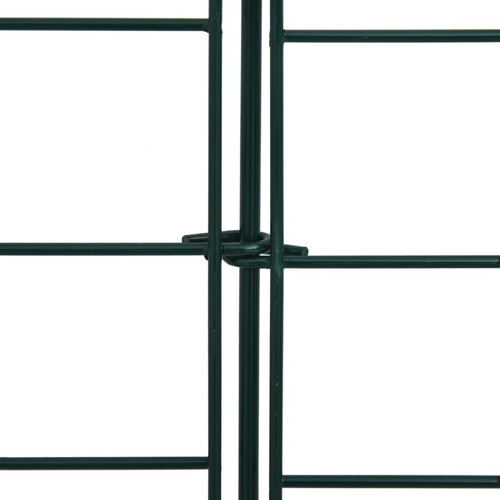 Panneaux et treillis vidaXL Ensemble de clôture de jardin voûtée plus basse 77,5x64 cm vert