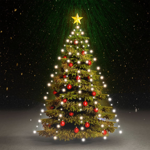 Vidaxl - vidaXL Guirlande lumineuse d'arbre de Noël 180 LED Blanc froid 180 cm Vidaxl  - Guirlandes lumineuses