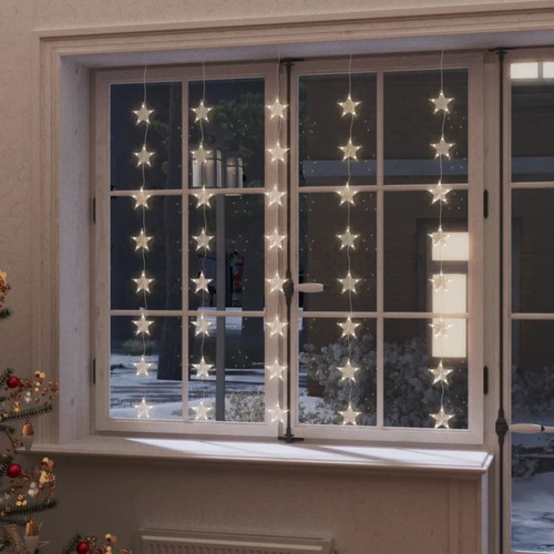 Vidaxl - vidaXL Guirlande lumineuse à étoiles LED 200LED Blanc chaud 8fonctions Vidaxl  - Sapin de Noël