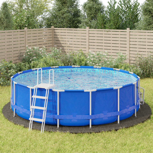 Vidaxl - vidaXL Bâche de piscine gris clair Ø550 cm géotextile polyester Vidaxl  - Couverture et bâche piscine
