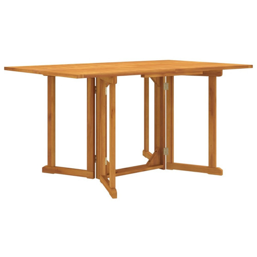 Vidaxl - vidaXL Table de jardin papillon pliante 150x90x75 cm bois massif teck Vidaxl  - Table jardin pliante Tables de jardin