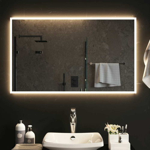 Vidaxl - vidaXL Miroir de salle de bain à LED 100x60 cm Vidaxl  - Bonnes affaires Décoration
